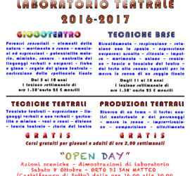 LABORATORI CULTURALI COMUNALI: OPEN DAY