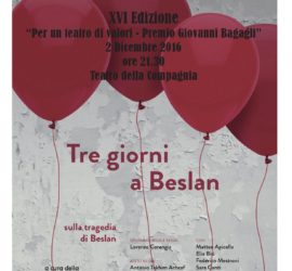 Per un teatro di valori - Premio Giovanni Bagagli - XVI Edizione